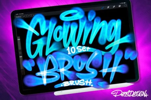 Lighting & Glow Brushes - free Procreate brush collection