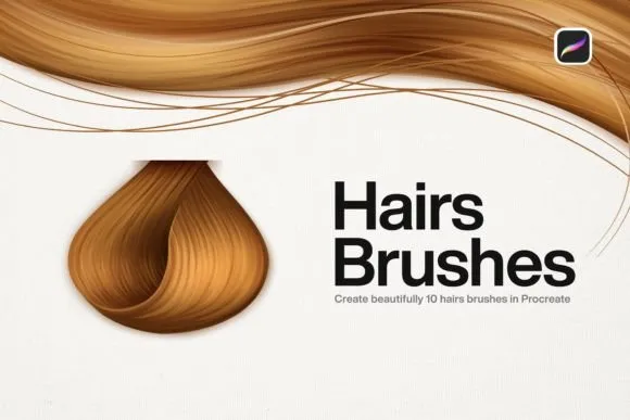 Hair Brushes - free Procreate brush collection