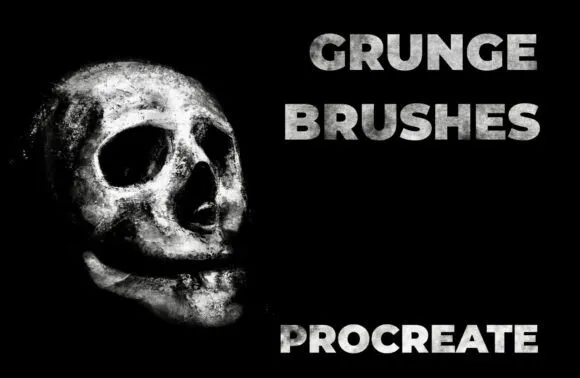 Grunge Brushes Procreate - free Procreate brush pack