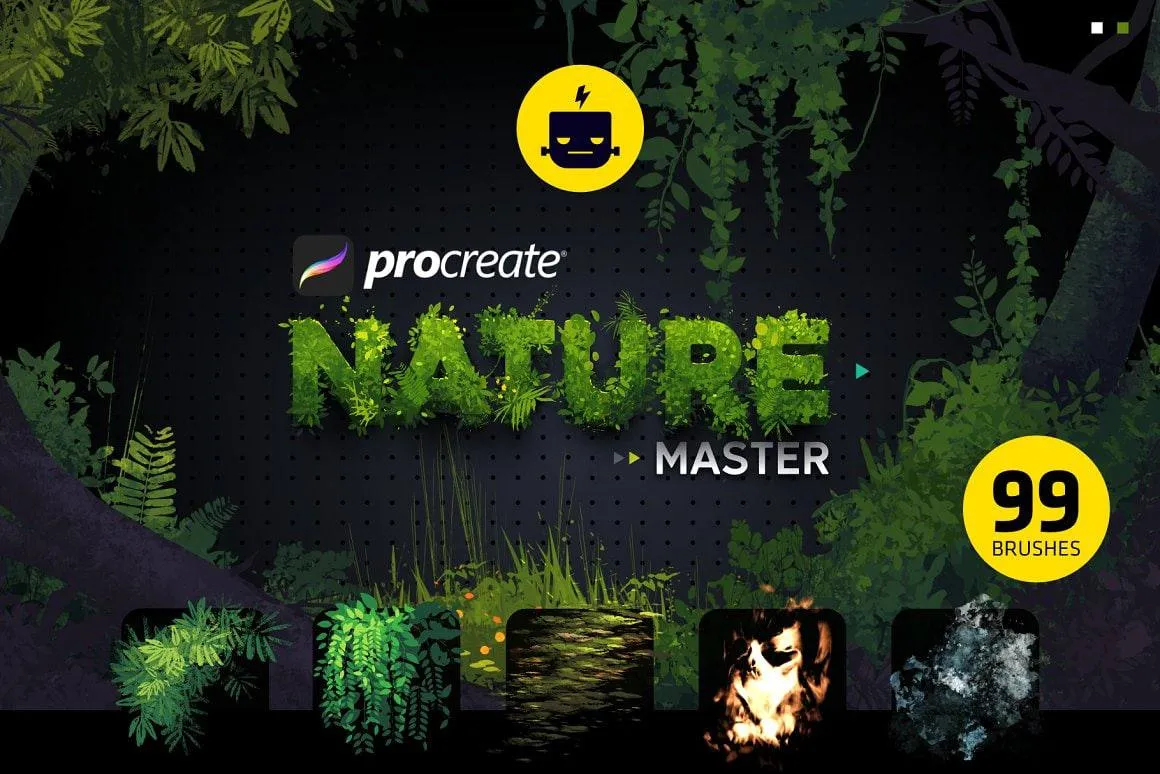 Free Nature Master for Procreate - free Procreate brush pack