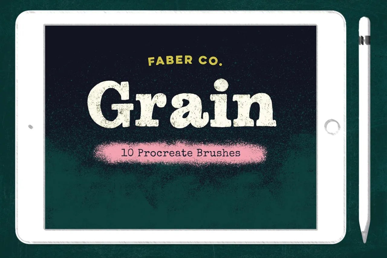 Grain Procreate Brushes - free Procreate brush pack