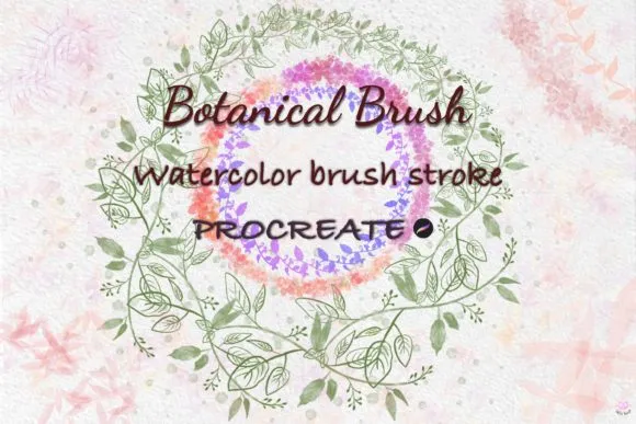 Brush Procreate Watercolor Spring Plant - free Procreate brush pack