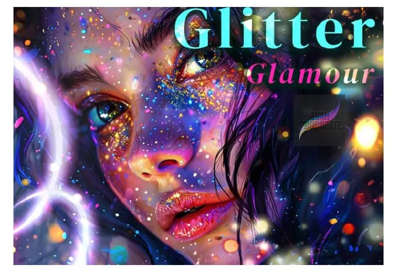 Free Glitter Glamour for Procreate - free Procreate brush pack