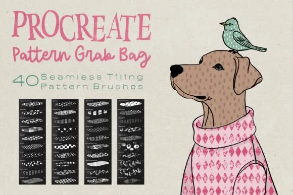 Procreate Pattern Grab Bag - free Procreate brush pack