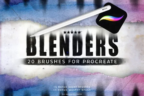 Procreate Blending Brushes - free Procreate brush pack