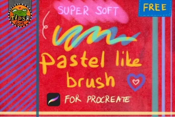 FREE Pastellike Brush for Procreate - free Procreate brush pack