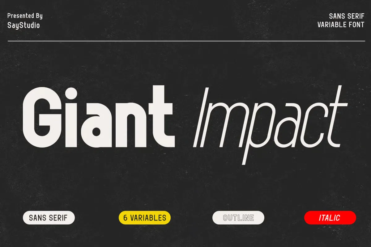 Free Giant Impact Grotesque Sans Font For Procreate - free Procreate brush pack