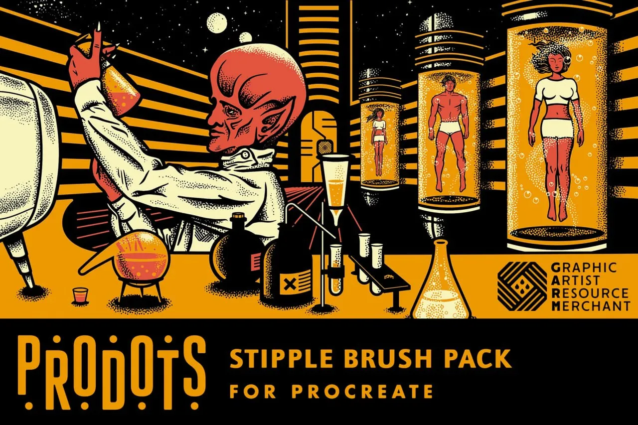 Free Stipple Brushes For Procreate - free Procreate brush pack