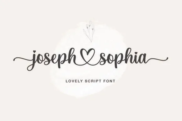 Joseph Sophia Font - free Procreate brush pack