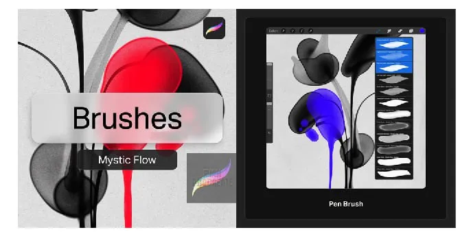 Painting Brushes for Procreate - free Procreate brush pack