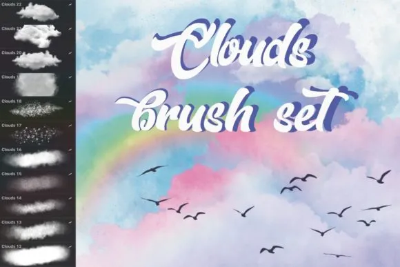 Cloud Procreate Brushes - free Procreate brush pack