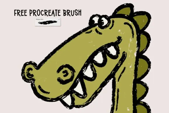Free Procreate Skippy Inker Brush - free Procreate brush pack