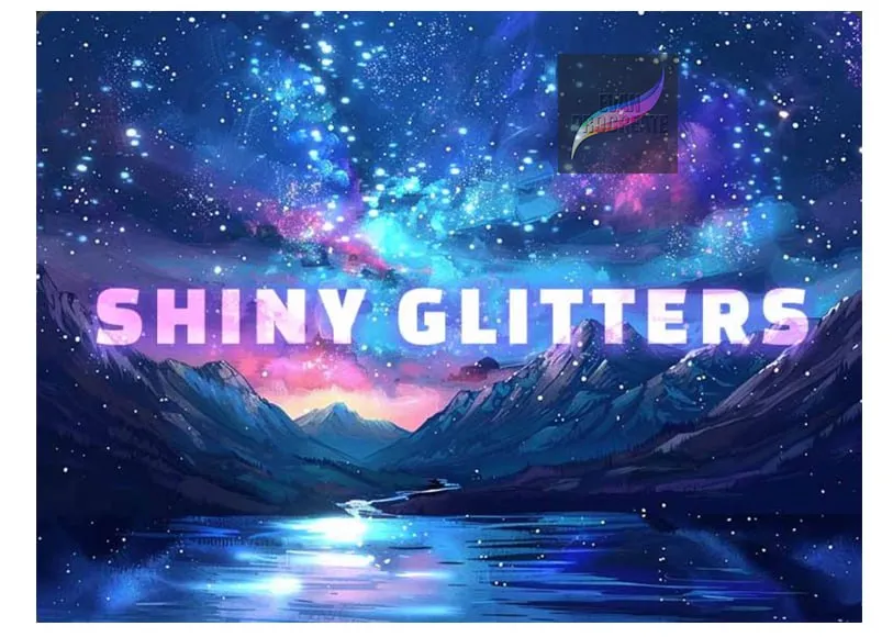 Free Shiny Glitters for Procreate - free Procreate brush pack