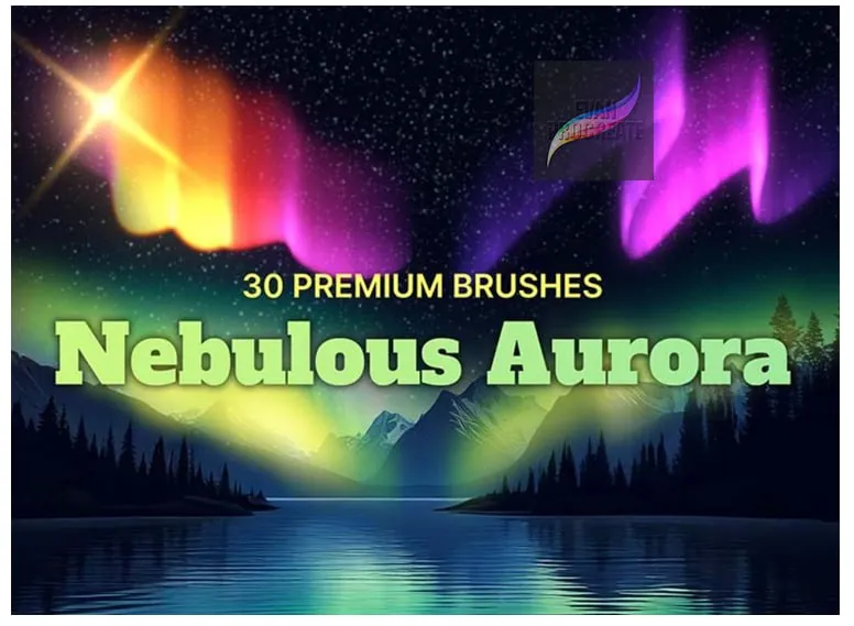 Nebulous Aurora for Procreate - free Procreate brush pack
