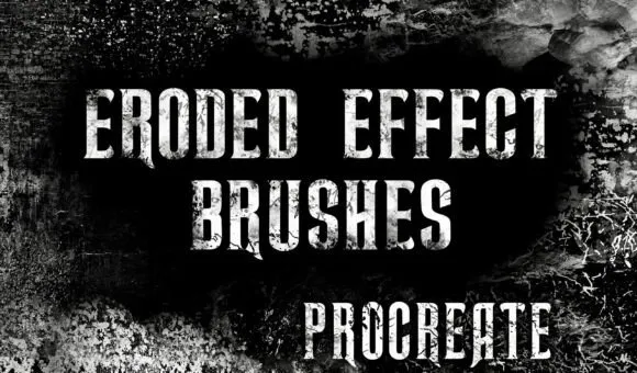 Eroded Effect Brushes For Procreate - free Procreate brush pack