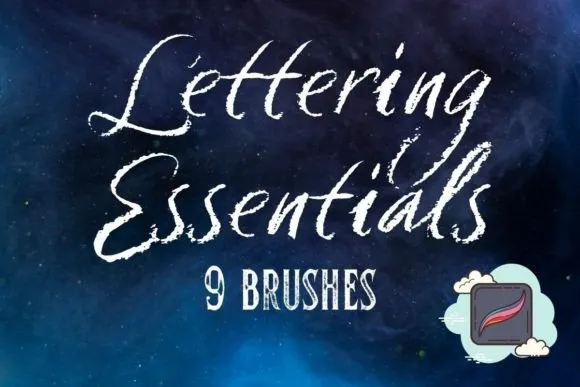 Lettering Calligraphy Brushes Procreate - free Procreate brush pack