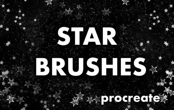 Star Stamp Brushes - Procreate - free Procreate brush pack