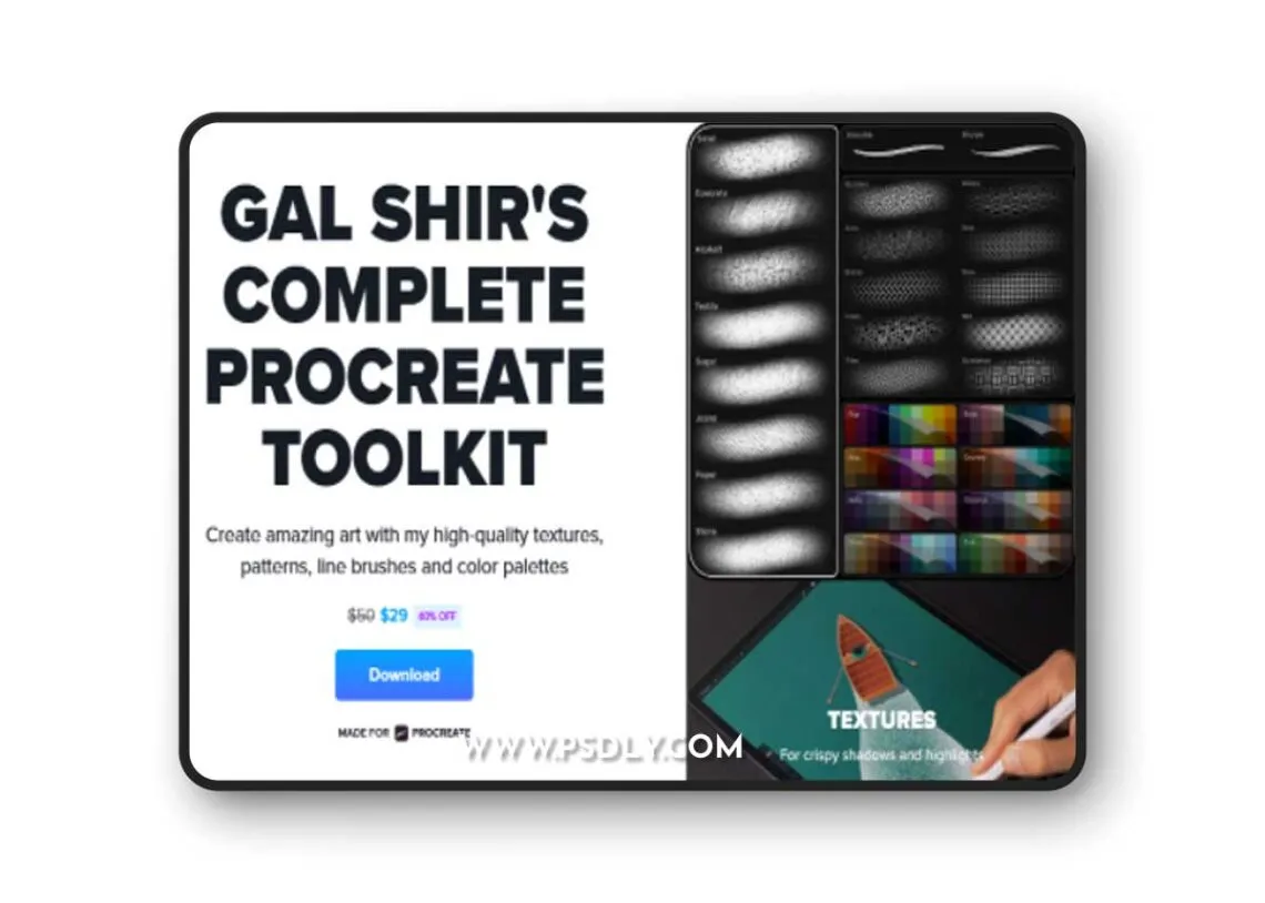 Gal shir brushes free download - free Procreate brush pack