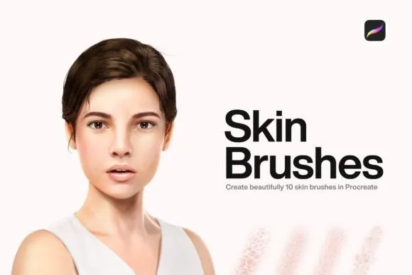 10 Skin Brushes Procreate - free Procreate brush pack