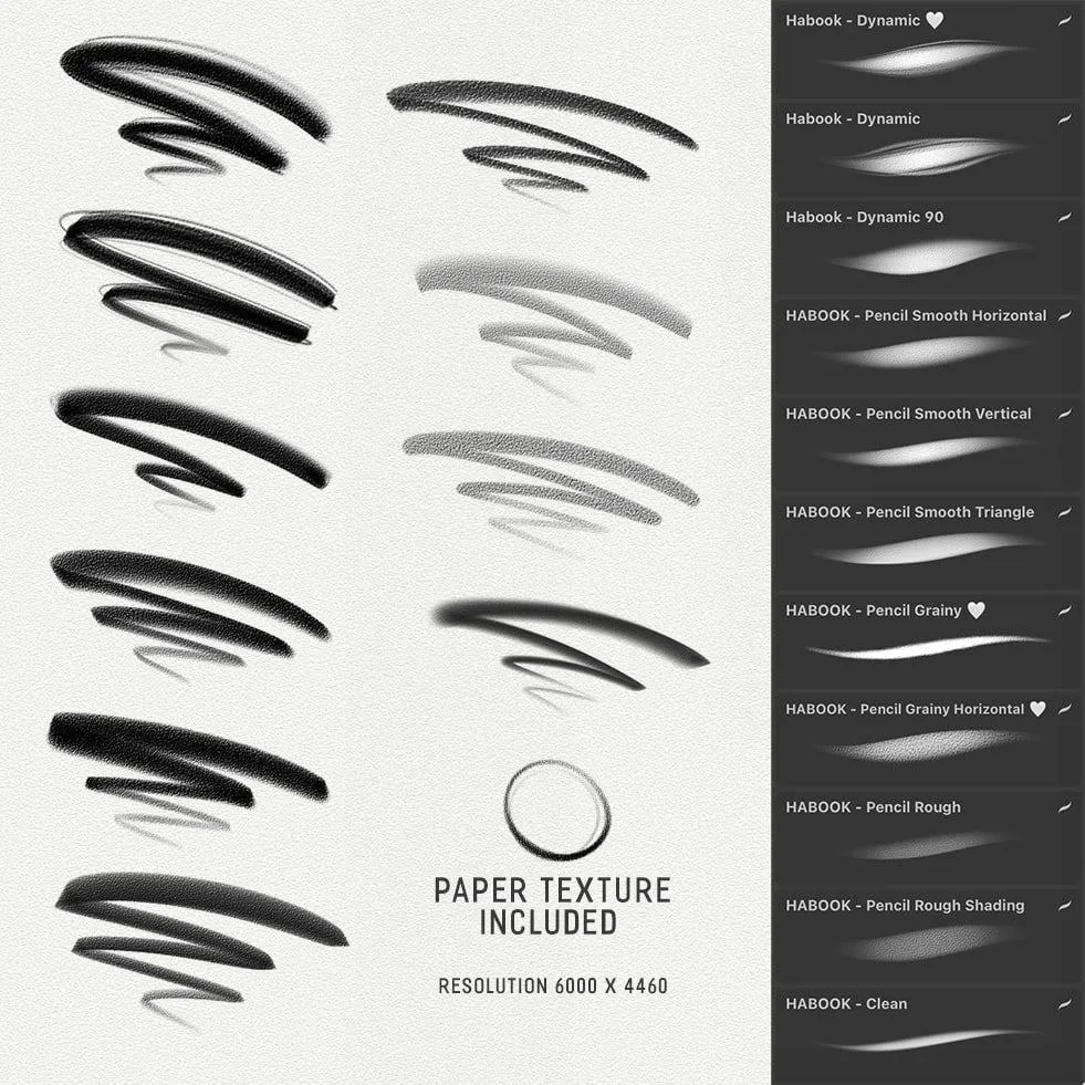 Free Pencil Brushes for Procreate - free Procreate brush pack