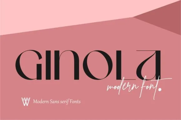 Ginola Font - free Procreate brush pack