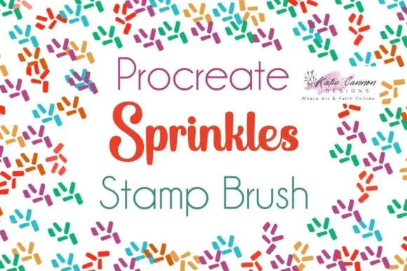 Sprinkles Procreat Stamp Brush - free Procreate brush pack