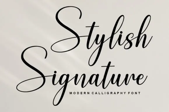 Stylish Signature Font - free Procreate brush pack