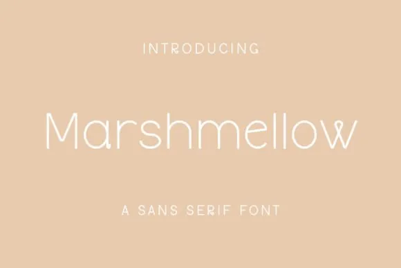 Marshmellow Font - free Procreate brush pack