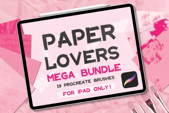 Paper Texture Brush Procreate Add on - free Procreate brush pack