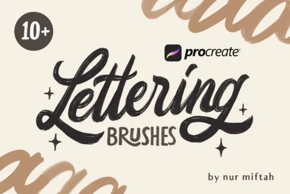 Procreate Lettering Brushes - free Procreate brush pack