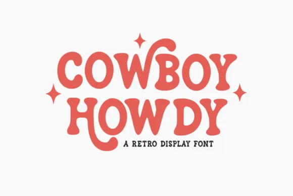 Cowboy Howdy Font - free Procreate brush pack