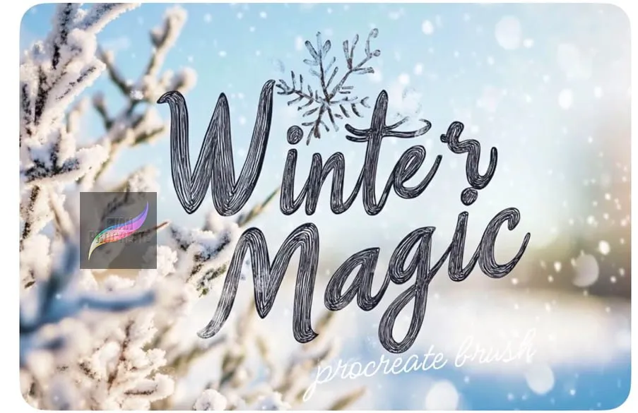 Magic Winter for Procreate - free Procreate brush pack