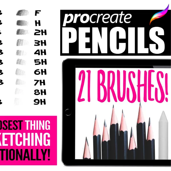 The Definitive Pencil Set for Procreate - free Procreate brush pack