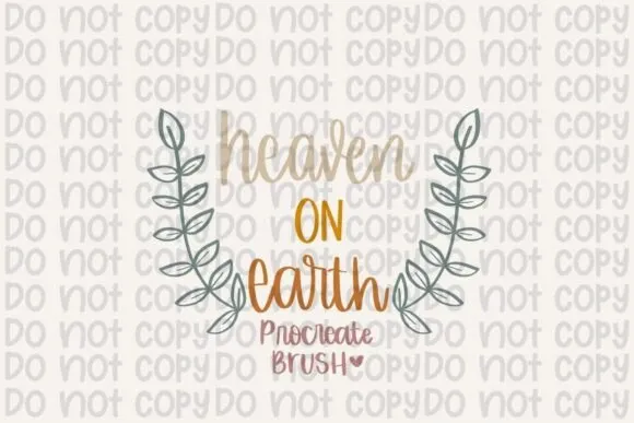 Heaven on Earth Procreate Brush - free Procreate brush pack