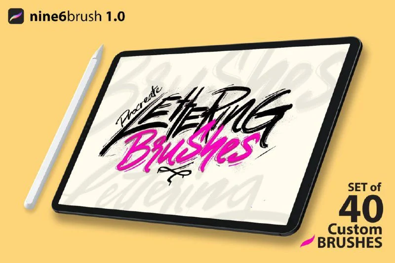 Nine6brush Procreate - free Procreate brush pack