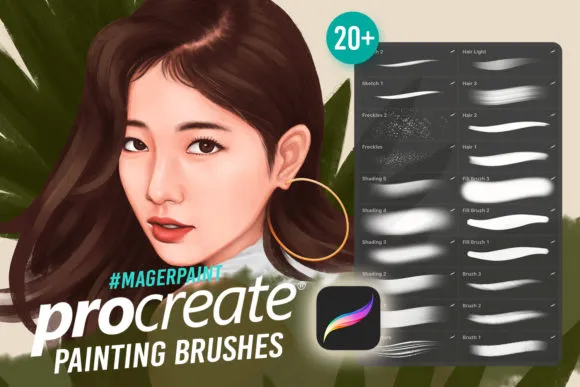 MAGERPAINT Procreate Brushes - free Procreate brush pack