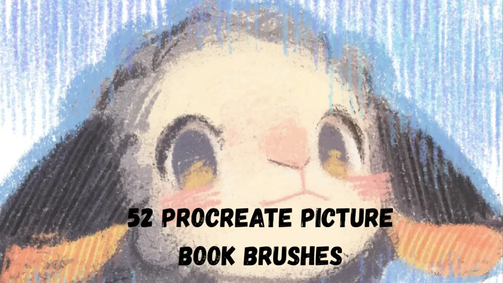 52 Procreate Picture Book Brushes - free Procreate brush pack