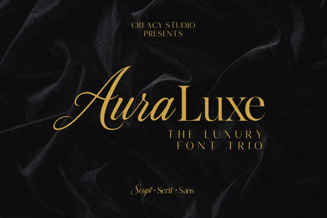 Auraluxe - Free Procreate Fonts Download - free Procreate brush pack