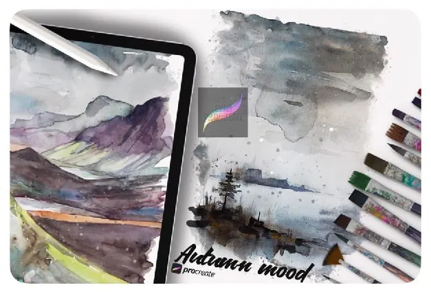 Autumn Mood Brush - free Procreate brush pack