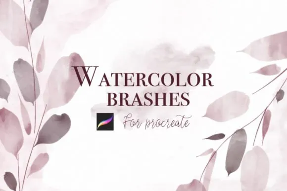 Delicate Watercolor Brushes Procreate - free Procreate brush pack