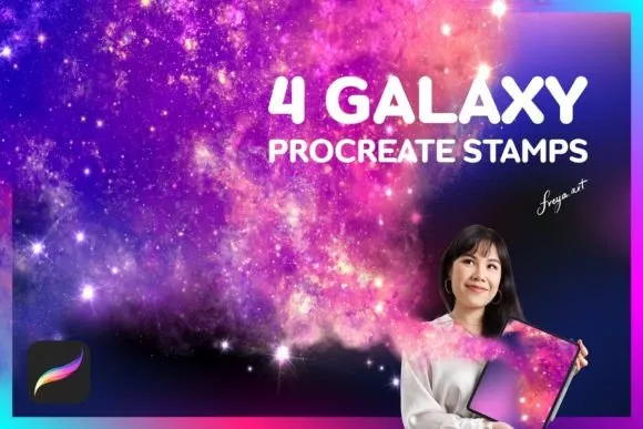 Galaxy Brushes Procreate - free Procreate brush pack