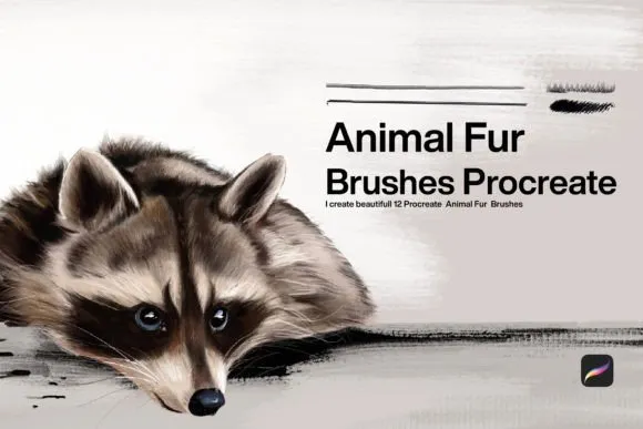 10 Animal Fur Brushes Procreate - free Procreate brush pack