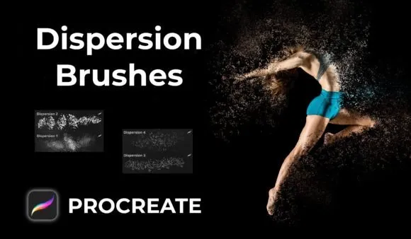 Dispersion Brushes - Procreate - free Procreate brush pack