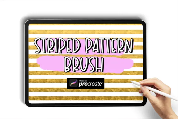 Striped Pattern Brush Procreate Brushes - free Procreate brush pack