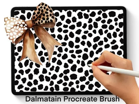 Dalmatian Texture Brushes Procreate - free Procreate brush pack
