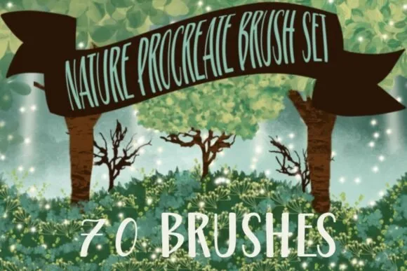 Nature Procreate Brush Set - free Procreate brush pack