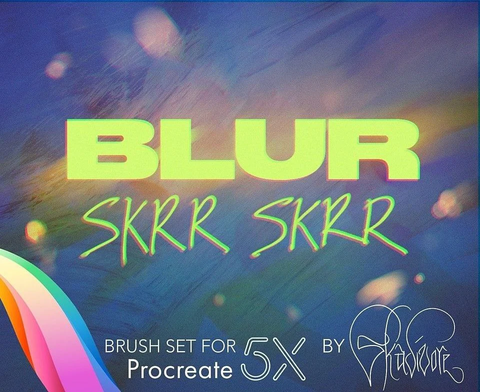Blur Brush Set for Procreate - free Procreate brush pack