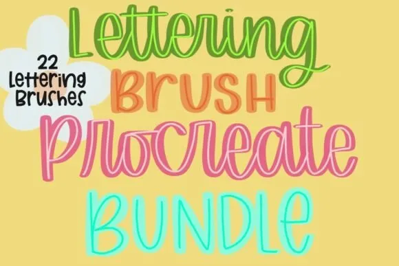 Procreate Lettering Brush Bundle - free Procreate brush pack