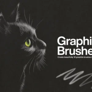 10 Graphite Brushes Procreate