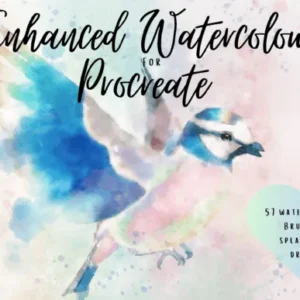 Enhanced Watercolour Brushes Procreate